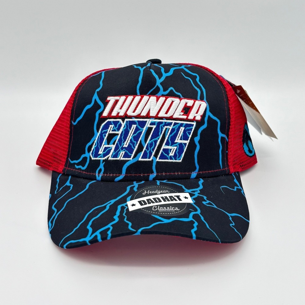 Headgear Classics Thundercats Lion-O Panthro Trucker Hat Snapback Black Red New